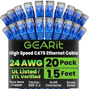 GEARit Cat 6 Ethernet Cable Pack