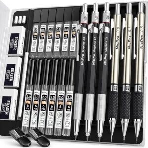 Nicpro 6PCS Art Mechanical Pencil Set