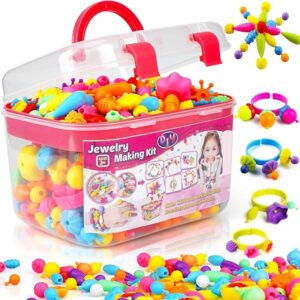 FUNZBO 520+ Snap Pop Beads - Jewelry Making Kit for Kids