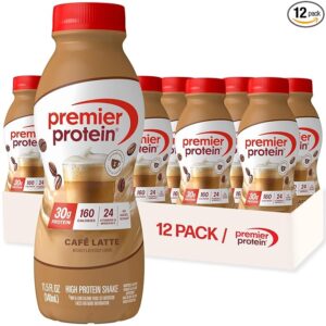 Premier Protein Shake, Café Latte, Caffeinated